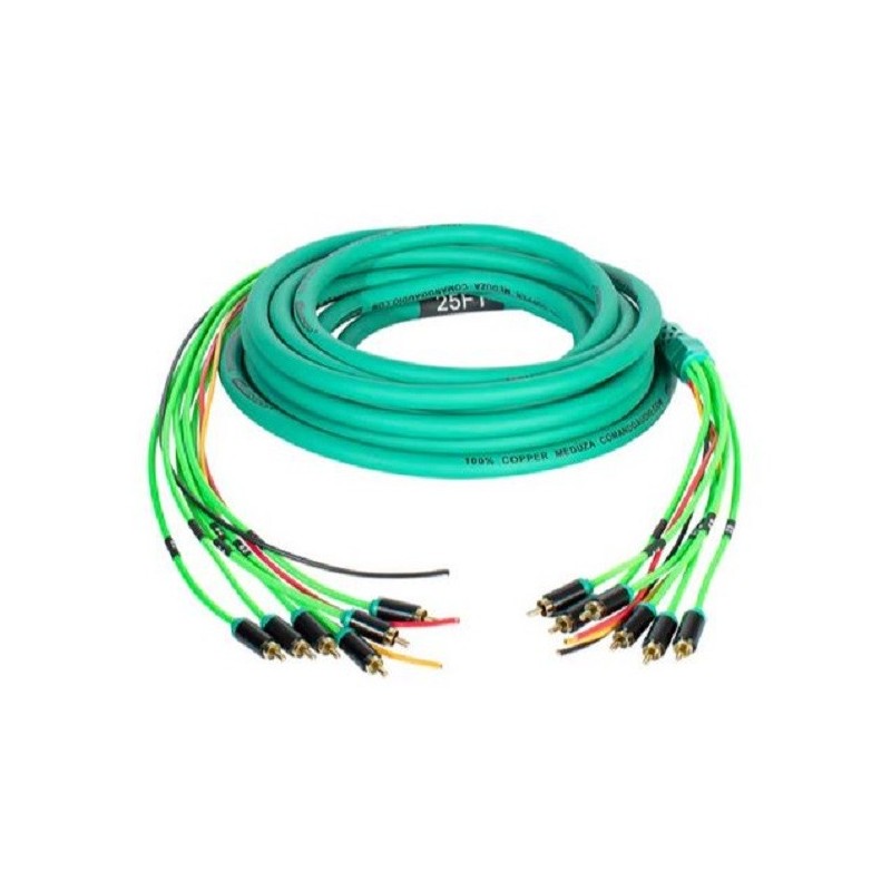 Cable de rca Meduza 25-6 Green Comando Audio