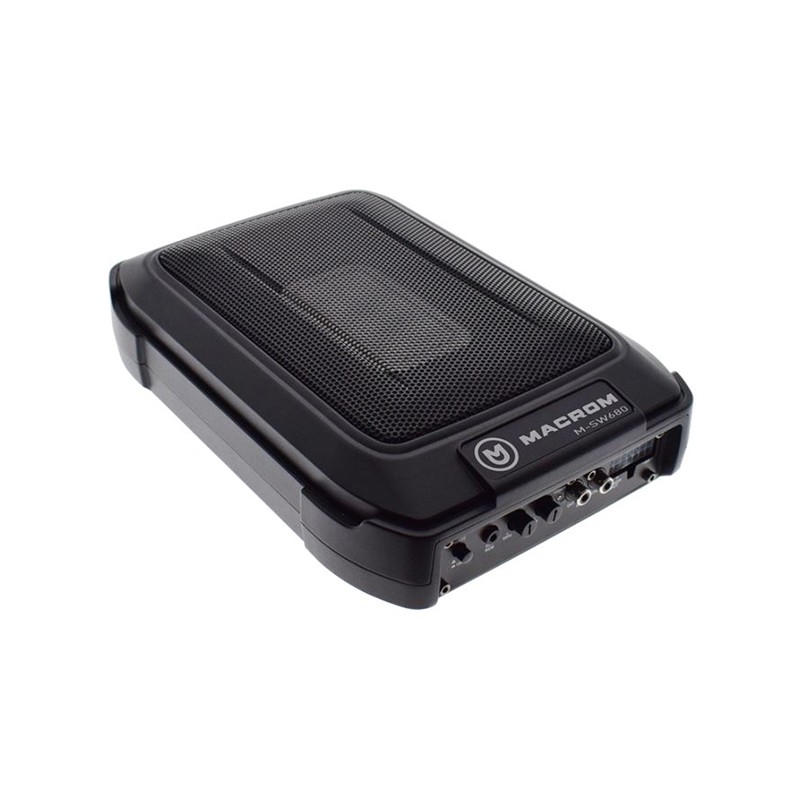 Subwoofer autoamplificado Macrom M-SW680 en Solocaraudio.