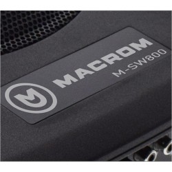 Subwoofer autoamplificado Macrom M-SW800 en Solocaraudio.