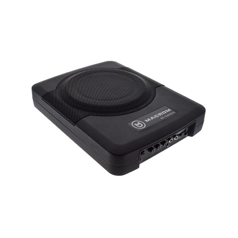 Subwoofer autoamplificado Macrom M-SW800 en Solocaraudio.